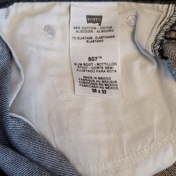 LEVIS 507 slim boot jeans 36X32 - Picture 6 of 8